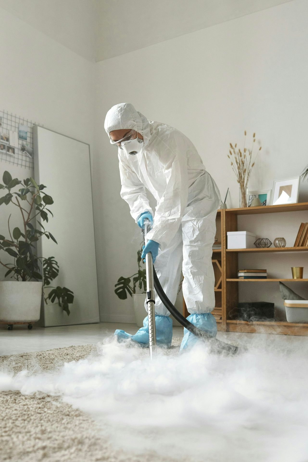 Professional spring cleaning service in Edmonton cleaning carpets